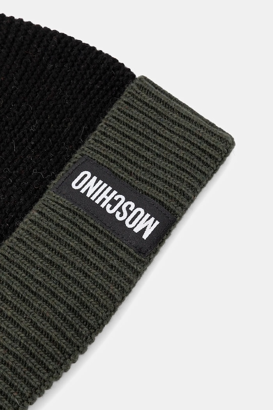 Moschino czapka z wełną M3338.65448 zielony AW25