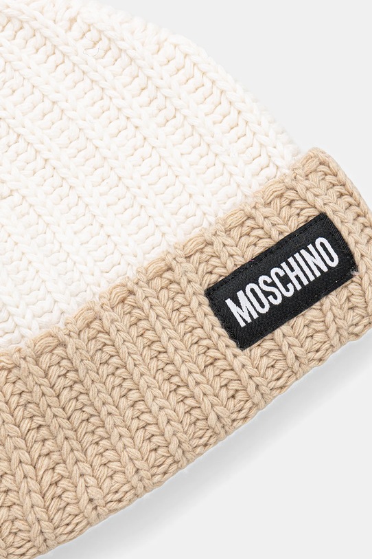 Αξεσουάρ Σκουφί με μείγμα κασμίρ Moschino M3341.65453 μπεζ