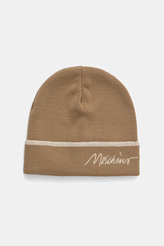 Шапка с шерстью Moschino средней плотности зелёный M3352.65461