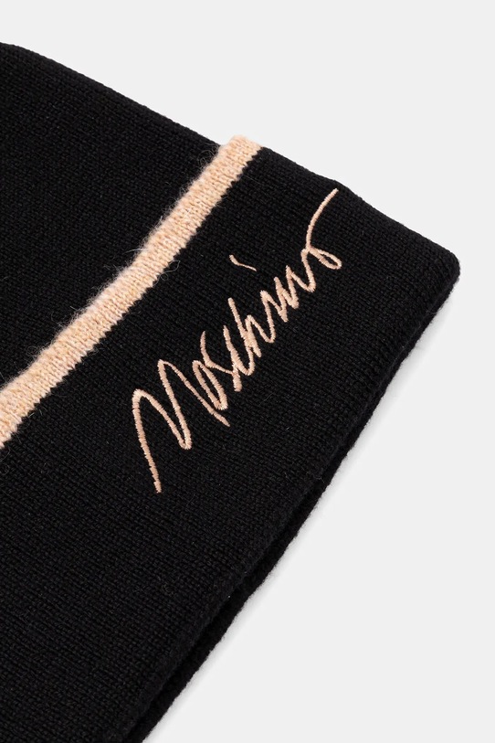Čepice s vlnou Moschino M3352.65461 černá AW25