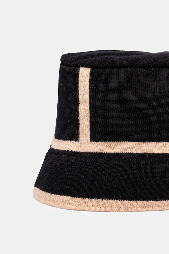 Moschino kapelusz z wełną M3353.65460 czarny AW25