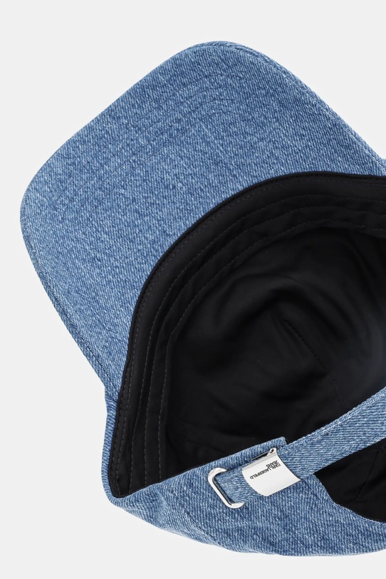 Karl Lagerfeld Jeans czapka z daszkiem bawełniana niebieski A4W33123