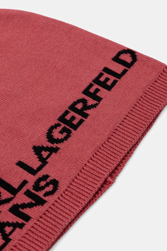 Karl Lagerfeld Jeans czapka bawełniana A3W33109 pomarańczowy AW25