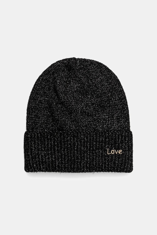 Morgan czapka drobny wzór czarny 5BLOVE