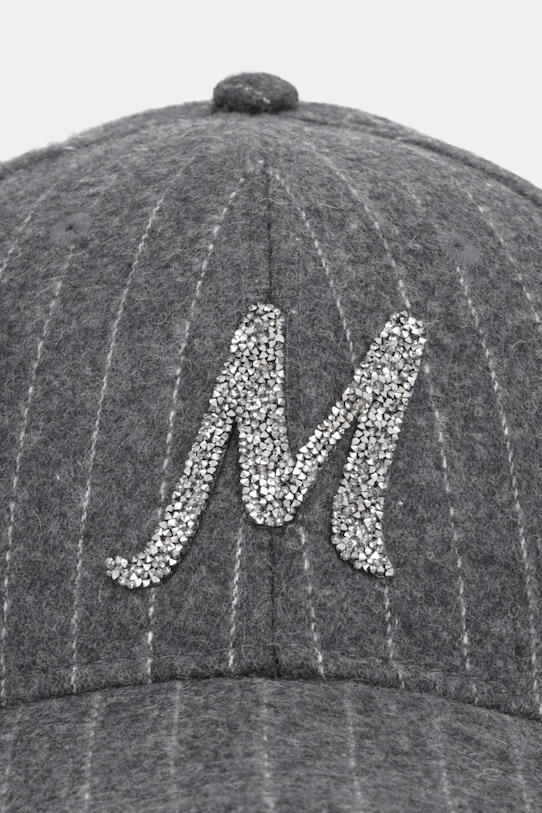 Morgan czapka z daszkiem z domieszką wełny 5CAPRI szary AW25