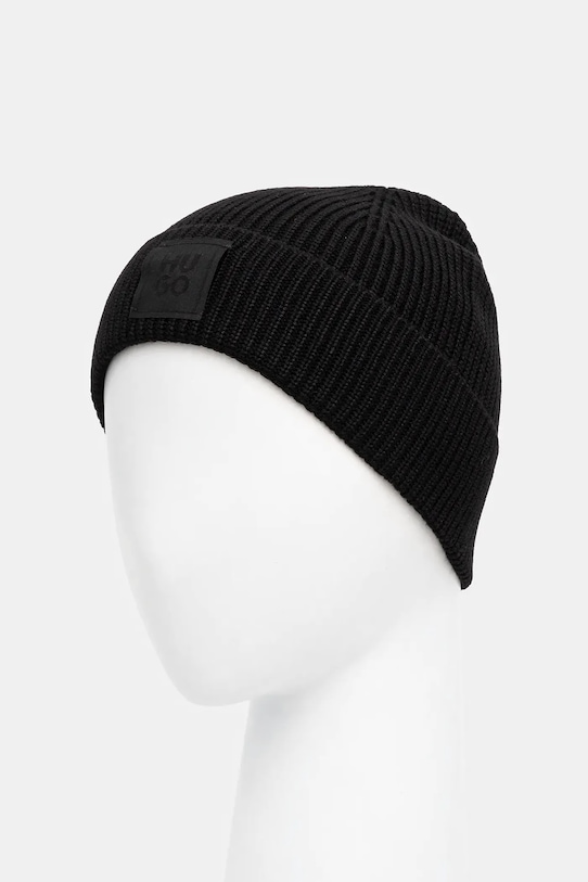 Akcesoria HUGO czapka z wełną 50548413 czarny