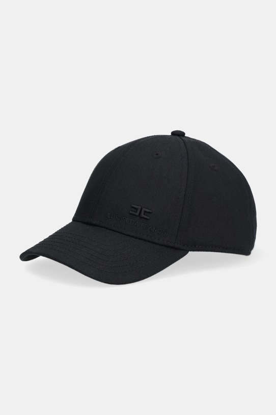 Elisabetta Franchi pamut baseball sapka sima fekete CL18F57E2