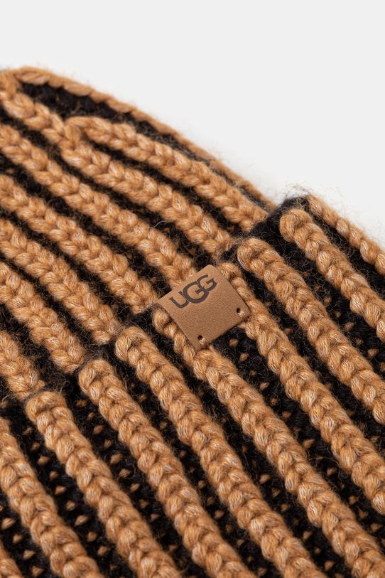 UGG czapka i mitenki z domieszką wełny CHUNKY 103605