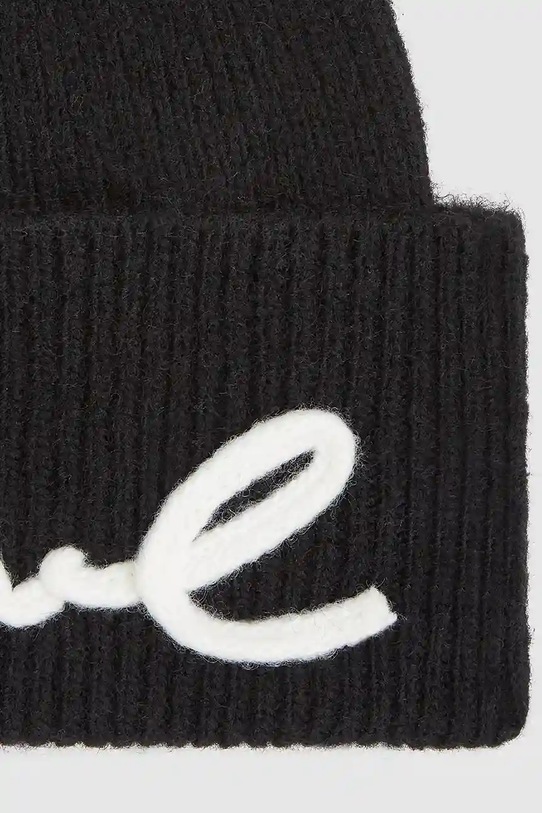 Accesorii Karl Lagerfeld căciulă din amestec de lână A4W33009 negru