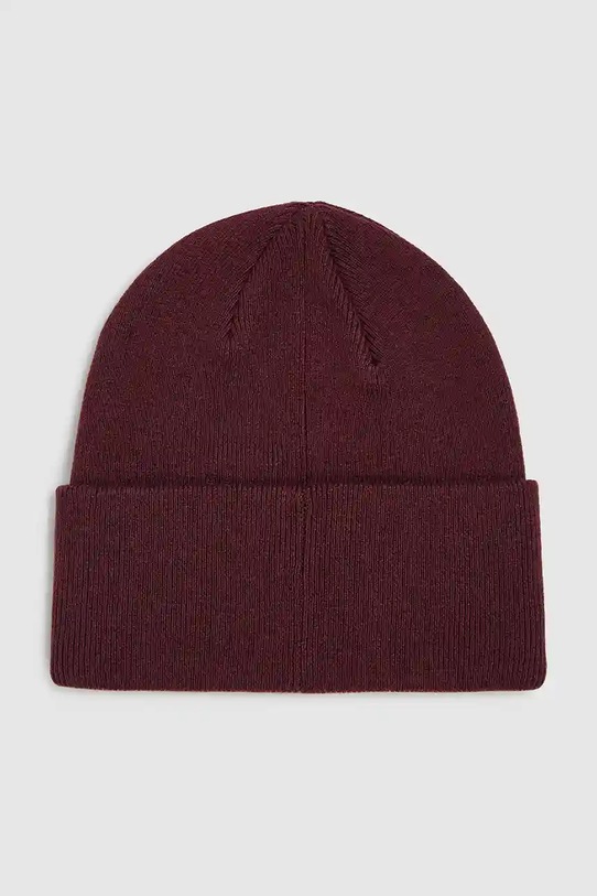 Karl Lagerfeld căciulă din amestec de lână A4W33107 burgundia AW25