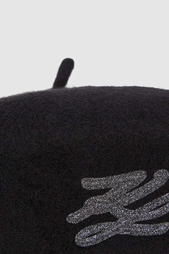Akcesoria Karl Lagerfeld beret wełniany A4W33002 czarny