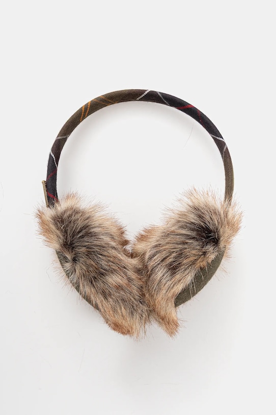 Barbour scalda orecchie a maglia fine verde LAC0336