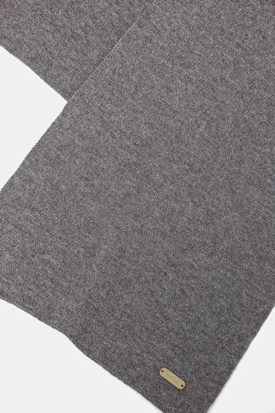 Σκούφος και κασκόλ Barbour γκρί LGS0097