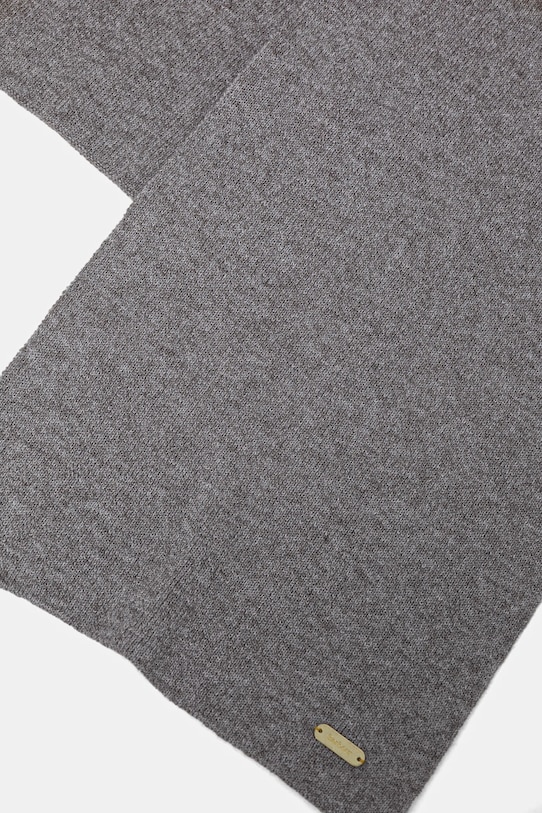 Σκούφος και κασκόλ Barbour γκρί LGS0097