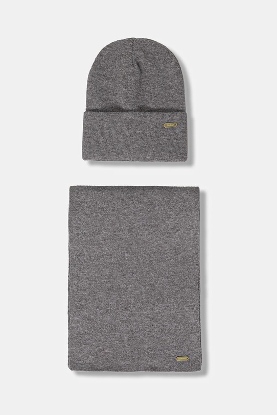 Barbour czapka i szalik pozostałe brązowy LGS0097