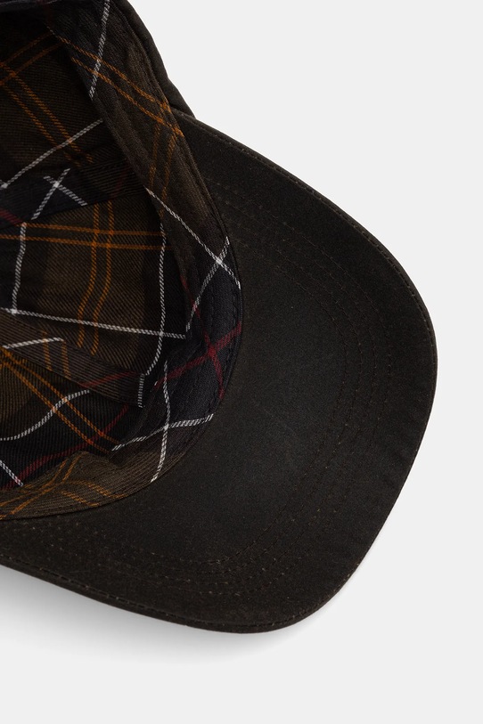 Bombažna bejzbolska kapa Barbour zelena LHA0477