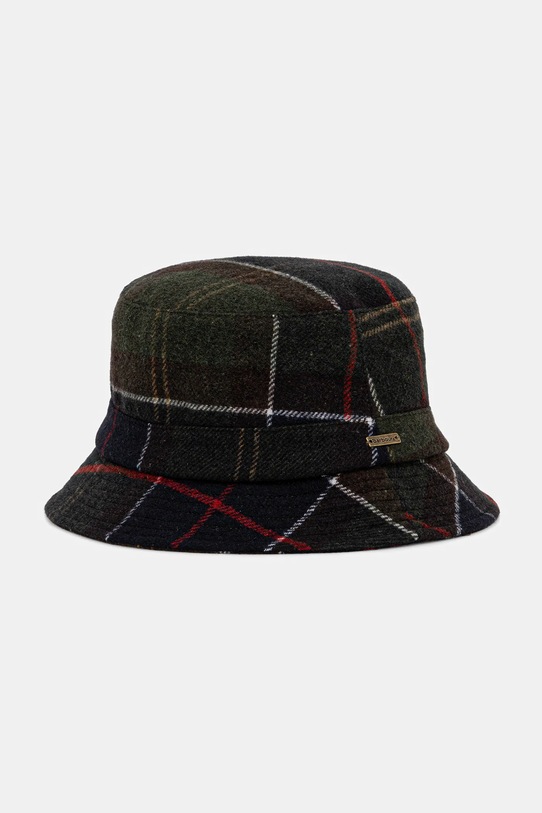 Barbour kapelusz z wełną z dodatkiem wełny zielony LHA0478