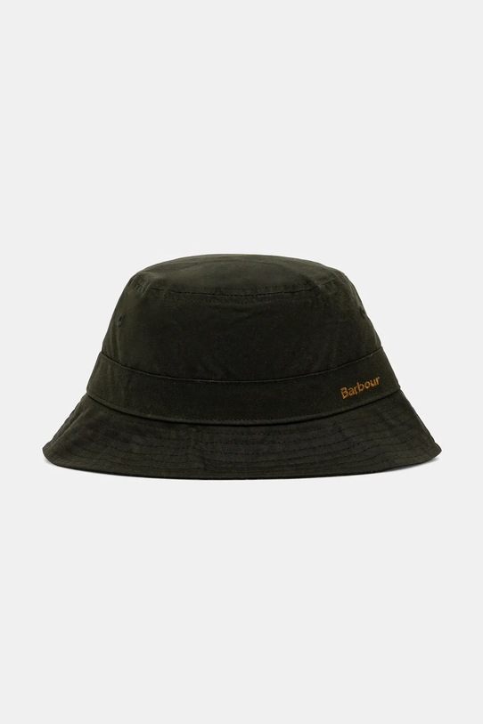 Barbour kapelusz bawełniany bawełna zielony LHA0519