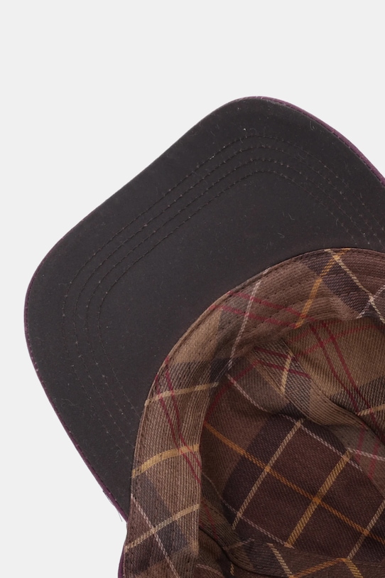 Barbour czapka z daszkiem bawełniana brązowy LHA0546