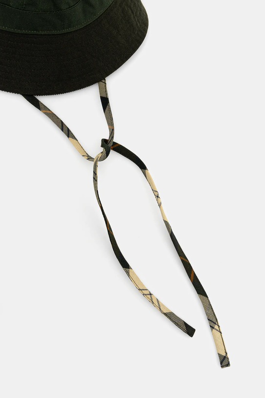 Шляпа из хлопка Barbour Brackley Wax Bucket Hat зелёный LHA0548OL52