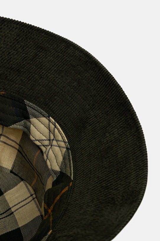 Шляпа из хлопка Barbour Brackley Wax Bucket Hat LHA0548OL52 зелёный