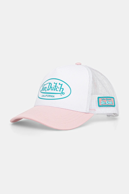 Кепка Von Dutch аплікація білий VD.2.CB.3D