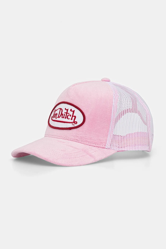 Von Dutch czapka z daszkiem aplikacja różowy VD.2.CT.KYLIE