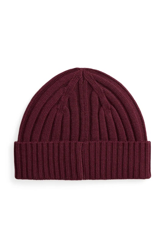 Lauren Ralph Lauren czapka z dodatkiem wełny 454P04462 bordowy AW25