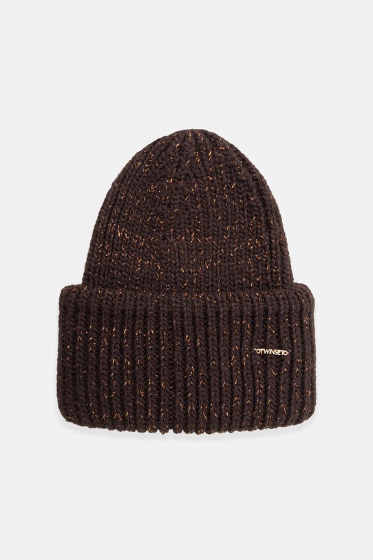 Twinset czapka pozostałe brązowy 252TO519B