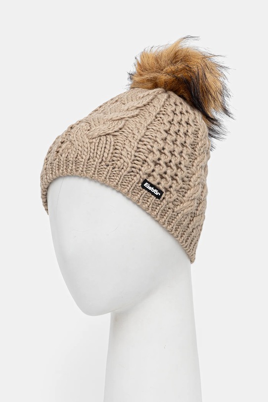 Eisbar czapka z dodatkiem wełny Afra Lux MÜ E80111 beżowy AW25