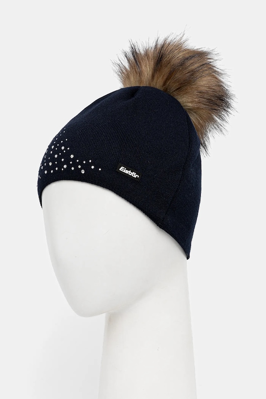 Eisbar czapka z dodatkiem wełny Nalin Lux Crystal MÜ E80115 granatowy AW25