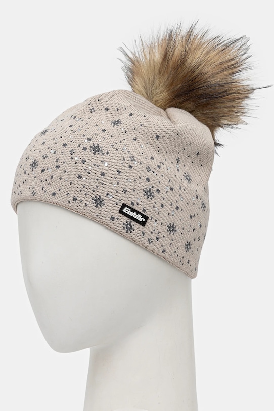 Doplňky Čepice s příměsí vlny Eisbar Rana Lux Crystal MÜ E30639 béžová