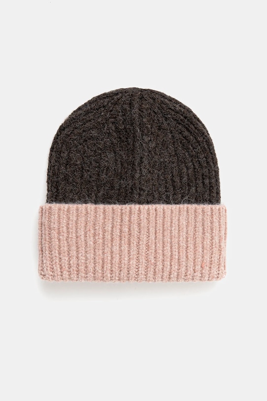 Σκουφί από μείγμα μαλλιού United Colors of Benetton με μείγμα μαλλιού καφέ 6NWBDA01L