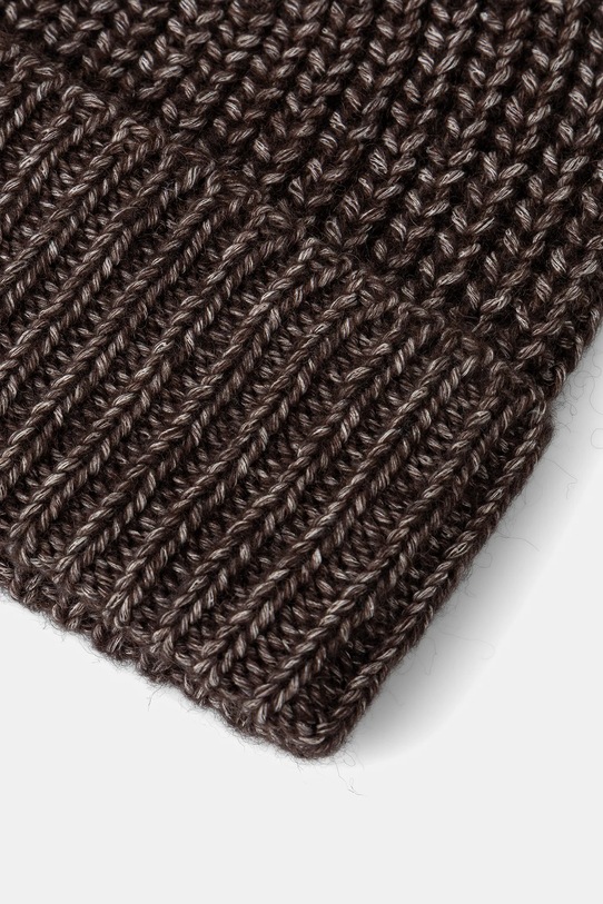 Akcesoria Sisley czapka z dodatkiem wełny 1H5BLA00K brązowy