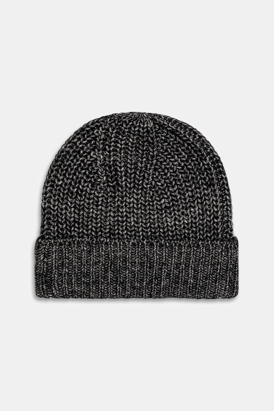 Sisley czapka z dodatkiem wełny melanż szary 1H5BLA00K
