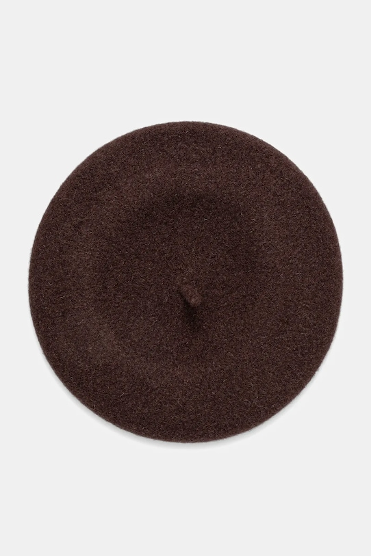 Vlnená baretka Sisley 6B2NW41A4 hnedá AW25