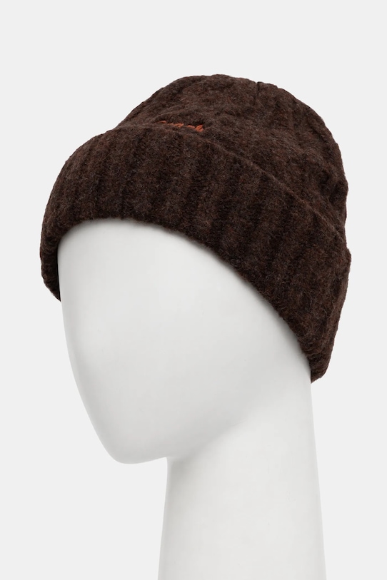 Coach czapka z domieszką wełny 29CCL47 brązowy AW25