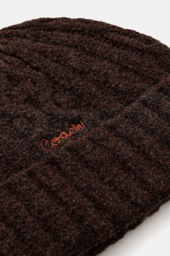 Akcesoria Coach czapka z domieszką wełny 29CCL47 brązowy