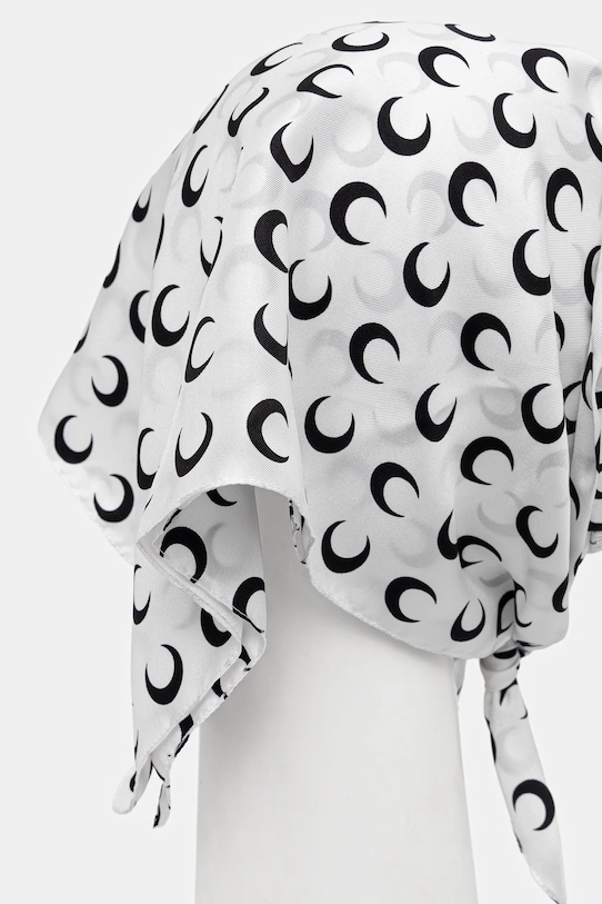 Marine Serre șapcă cozoroc Moon Silk Veiled UHG035ACWOV0043 alb AW25