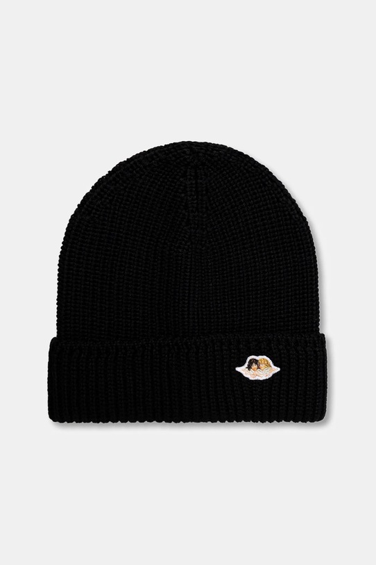 Fiorucci czapka z dodatkiem wełny Angel Patch gładkie czarny W02FPAHA216KN03BK01