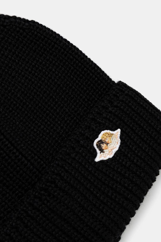 Akcesoria Fiorucci czapka z dodatkiem wełny Angel Patch W02FPAHA216KN03BK01 czarny
