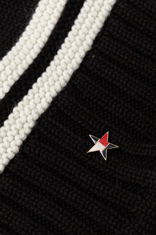 Tommy Jeans czapka z dodatkiem wełny AW0AW18311 czarny AW25