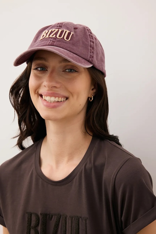 Bavlnená šiltovka Bizuu ZANE ZANE.BORDOWY červená