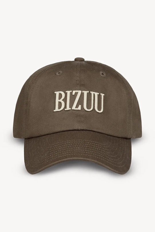 Bizuu șapcă de baseball din bumbac ZANE ZANE.BRAZOWY maro AW25