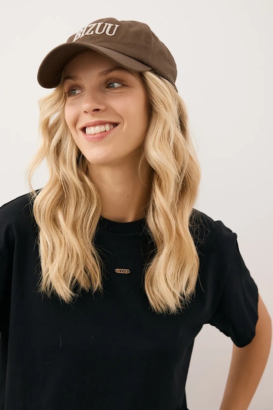 Bizuu șapcă de baseball din bumbac ZANE ZANE.BRAZOWY maro