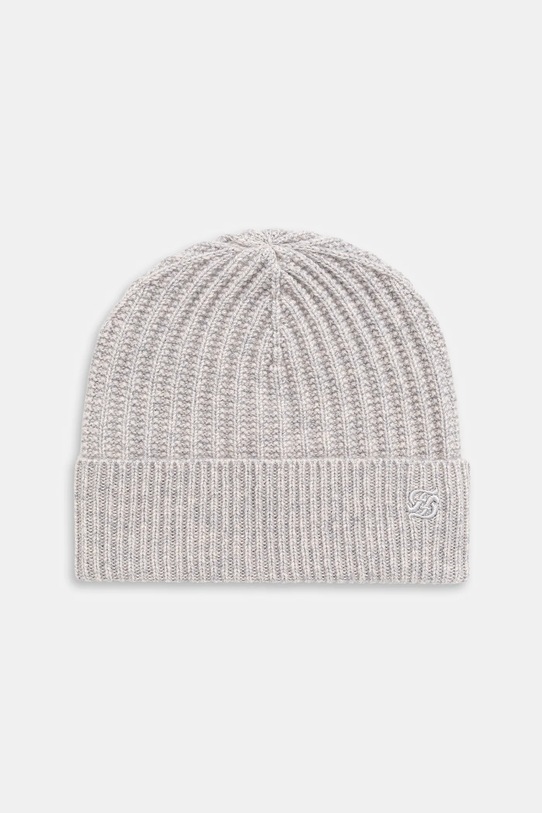 FROM FUTURE czapka kaszmirowa wełna szary ABO03515