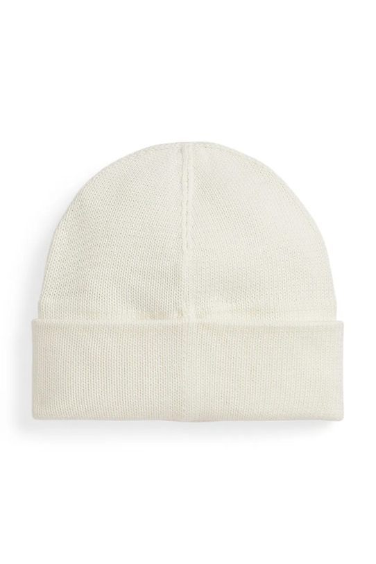 Polo Ralph Lauren czapka bawełniana dziecięca 313978909001 kremowy AW25