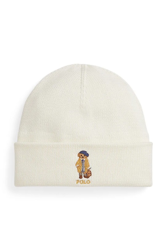 Polo Ralph Lauren căciulă de bumbac pentru copii uni bej 313978909001