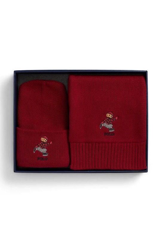 Dziewczynka Polo Ralph Lauren komplet 313980699001 czerwony