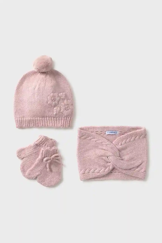 Mayoral set pentru bebeluși roz 10019.4A.Baby.9BYA